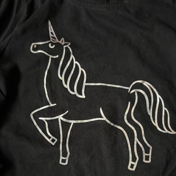 Black Unicorn Kids Shirt - Picture 3 of 3